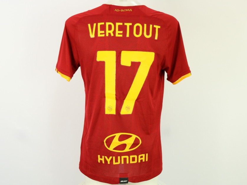 Veretout's Roma Match-Issued Shirt, 2021/22