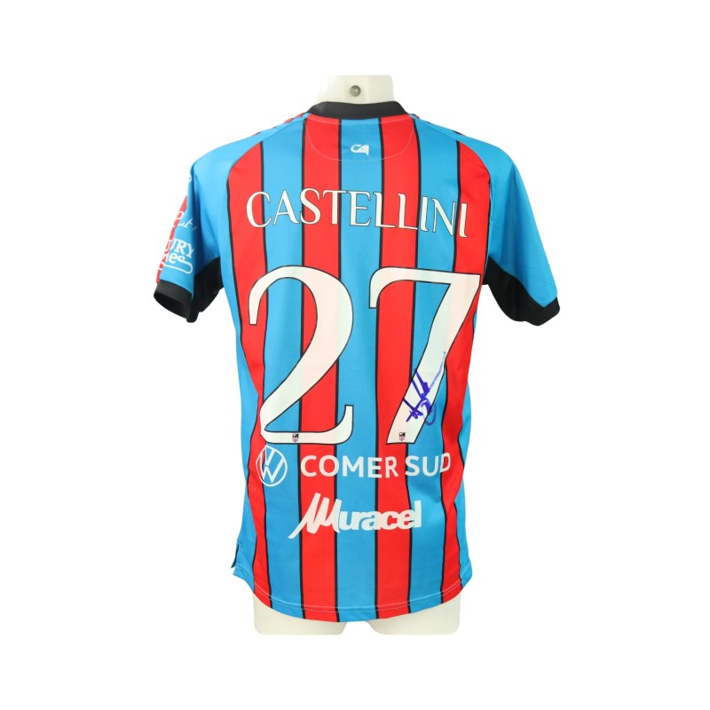 Castellini's unwashed Signed Shirt, Catania vs Picerno 2024 