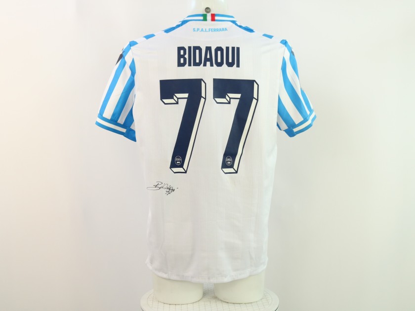 Bidaoui's Signed Unwashed Shirt, SPAL vs Carpi 2024 