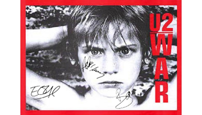 U2 Poster with Digital Autographs