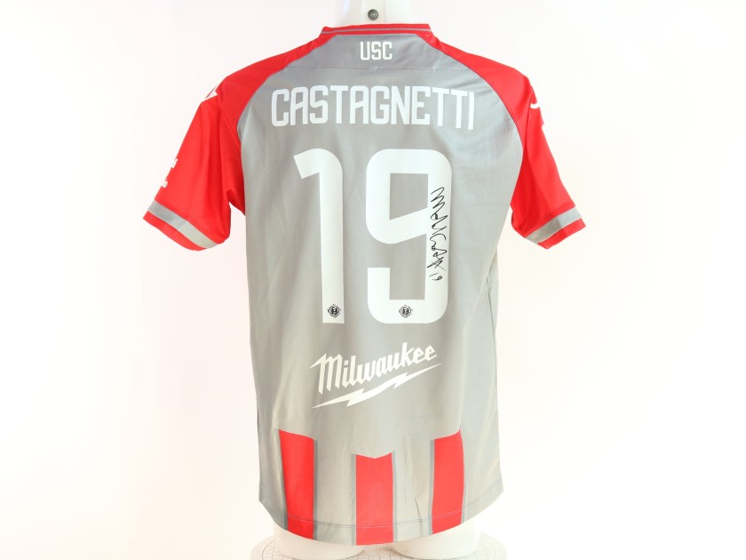 Maglia Castagnetti Cremonese vs Cesena Unwashed, 2025 - Autografata