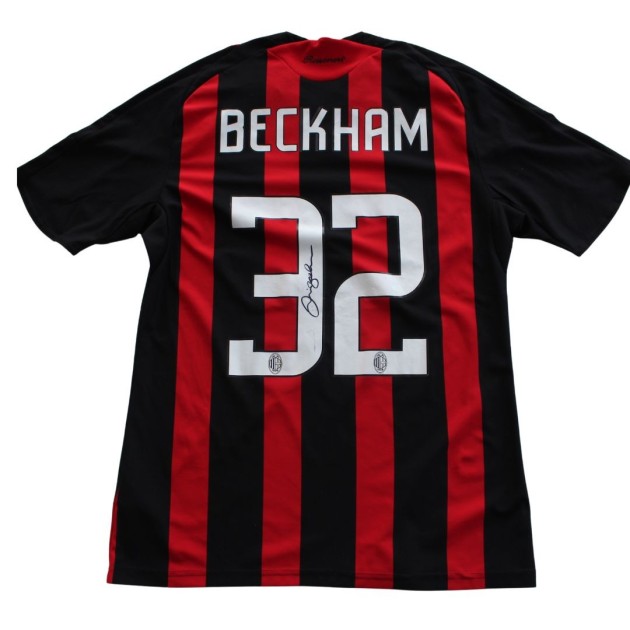 Beckham's Milan Signed Store shirt, 2008/09