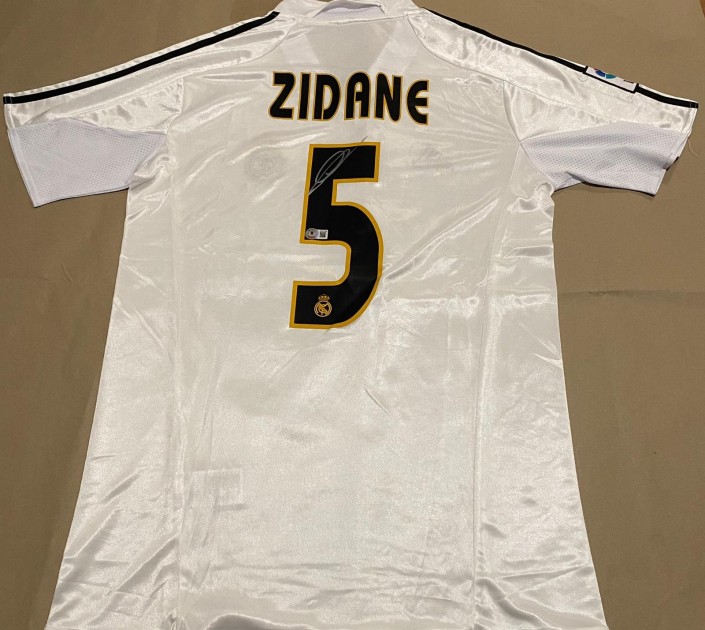 Maglia replica firmata di Zinedine Zidane, Real Madrid 2004/05