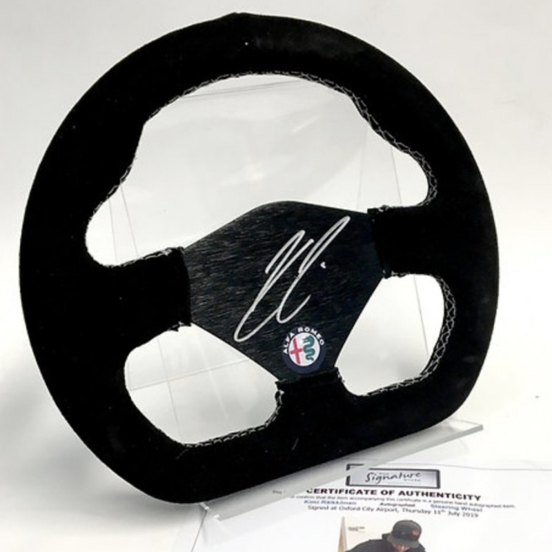 Kimi Räikkönen Signed Replica Steering wheel
