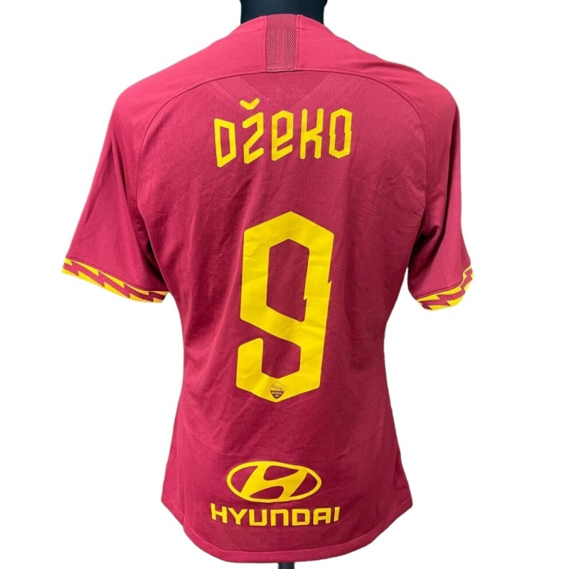 Dzeko's Roma Match-Issued Shirt, 2019/20