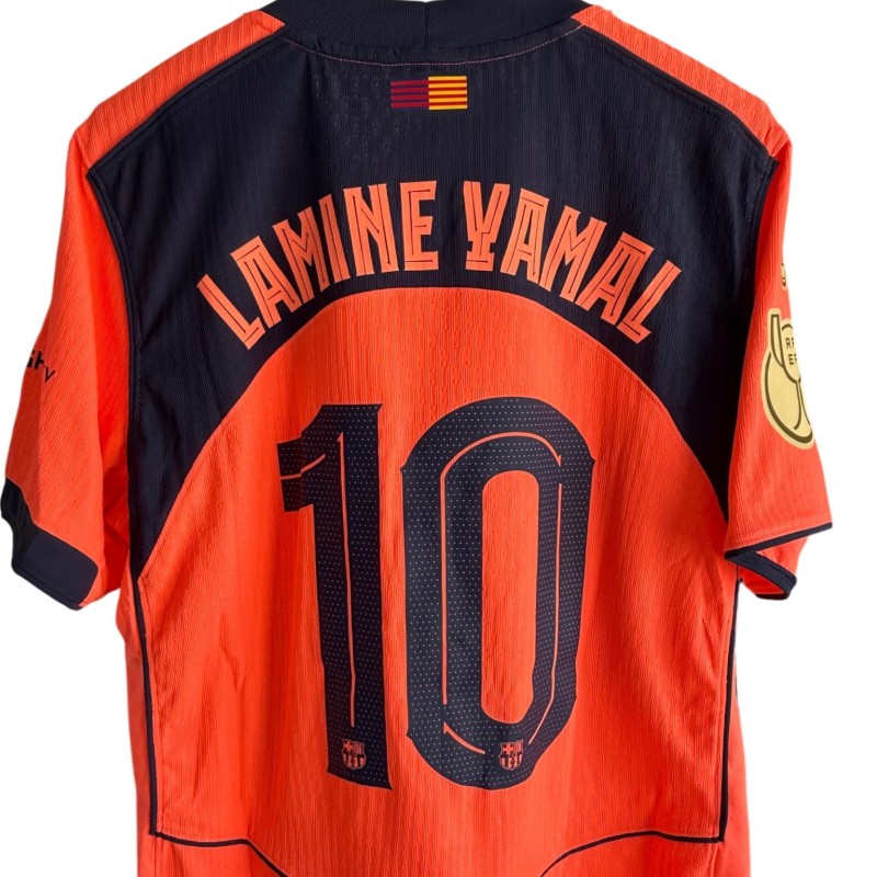 Lamine Yamal's FC Barcelona Match-Issued Shirt, Copa del Rey 2025/26
