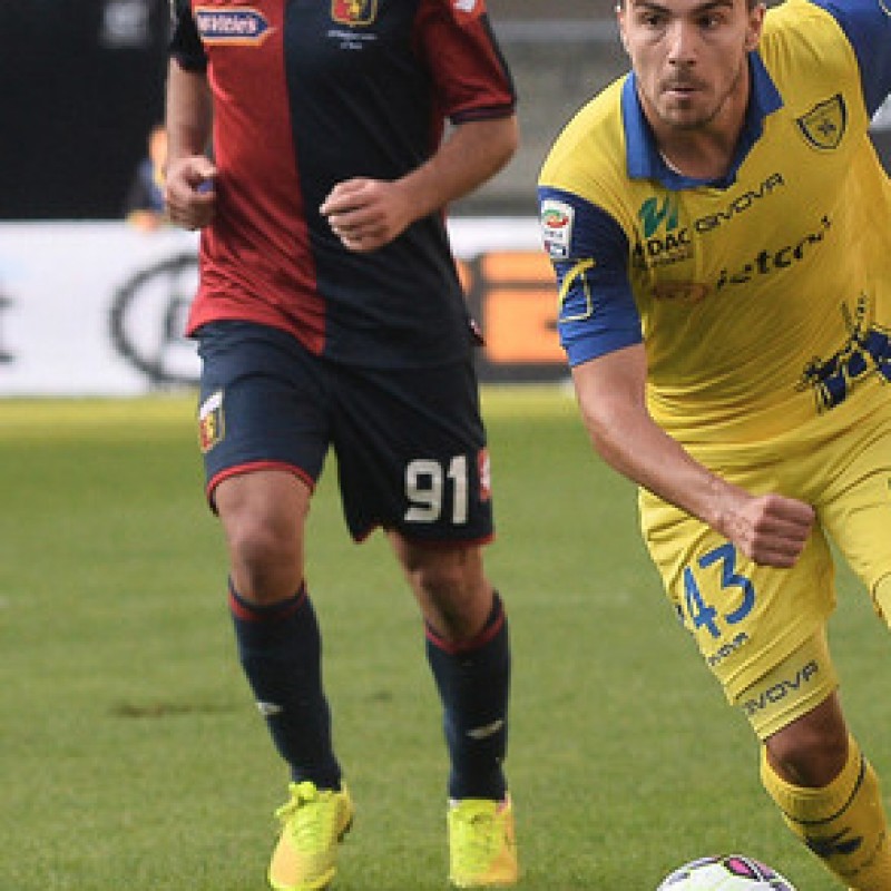 Chievo Verona Paloschi match worn shirt vs Genoa - unwashed