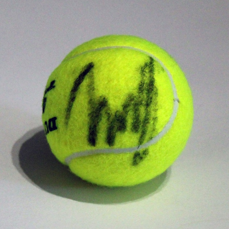 Tennis Ball signed by Aslan Karatsev Internazionali d'Italia 2024