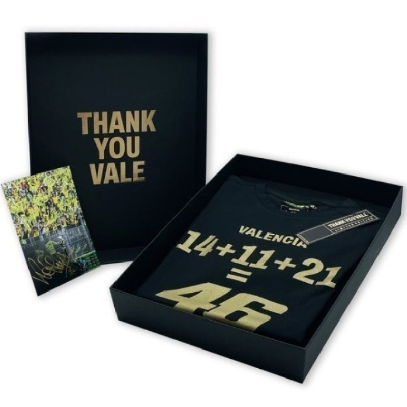Box Maglia "Thank You Vale" Valencia 2021 - Con cartolina autografata da Valentino Rossi