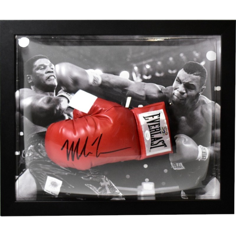 Mike Tyson's Signed And Framed Boxing Glove