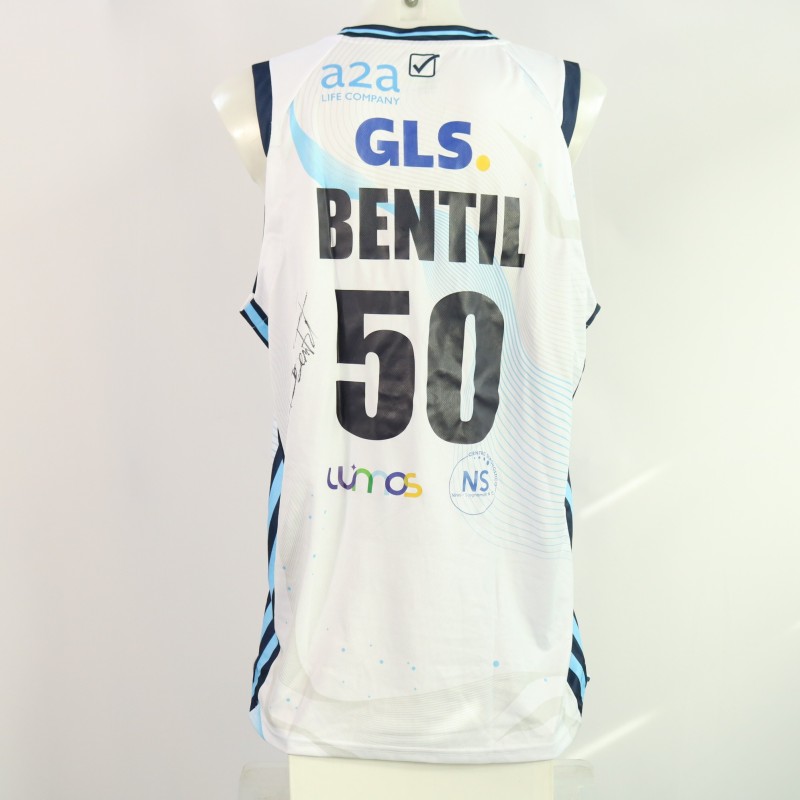 Bentil's Signed Match-Worn Kit, Napoli Basket vs Venezia 2024