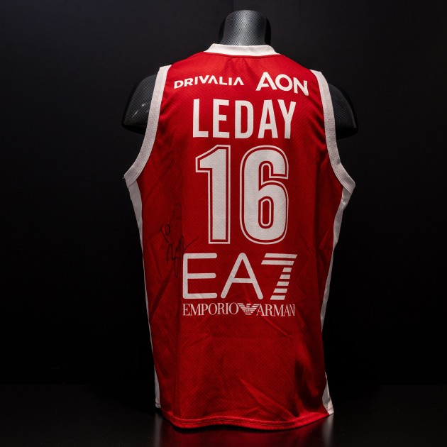 Zach Leday's Olimpia Milano Signed Official Match-Worn Jersey - Limited Edition