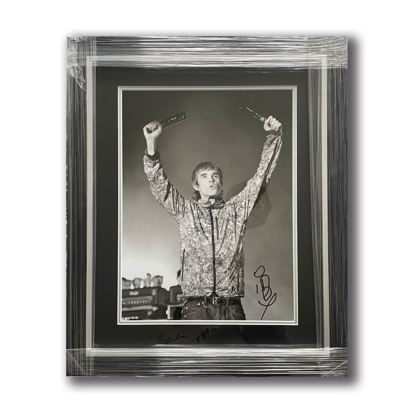 Ian Brown of The Stone Roses Signed Display