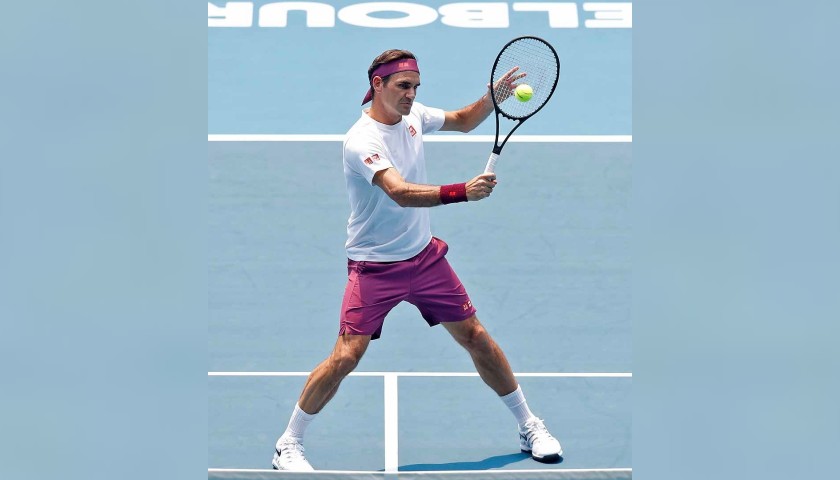 Federer Signed Match Shirt, Australian Open 2020