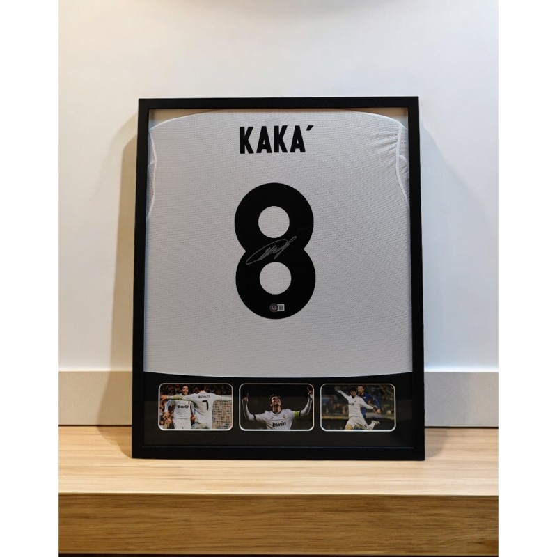 Kaká Real Madrid Signed and Framed Shirt