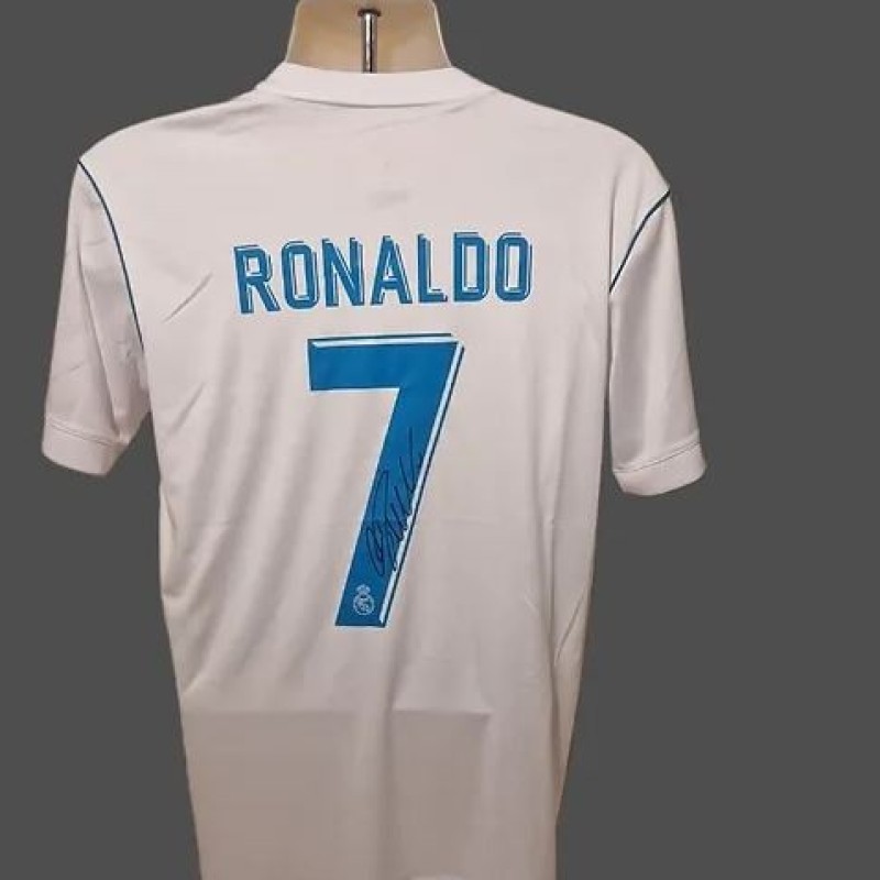 Cristiano Ronaldo's Real Madrid 2017/18 Signed And Framed Shirt