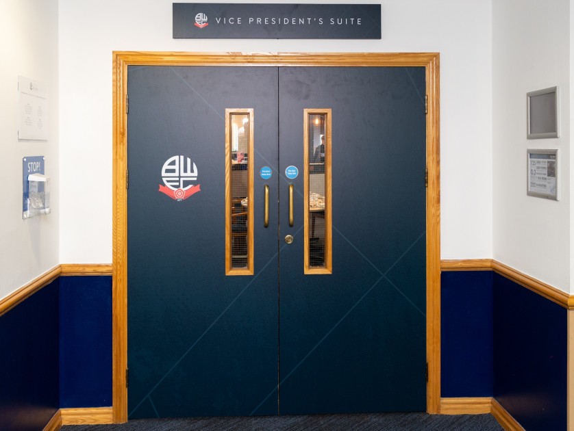 Bolton Wanderers Vs Reading For Two In The Vice President's Suite 1st April 2024