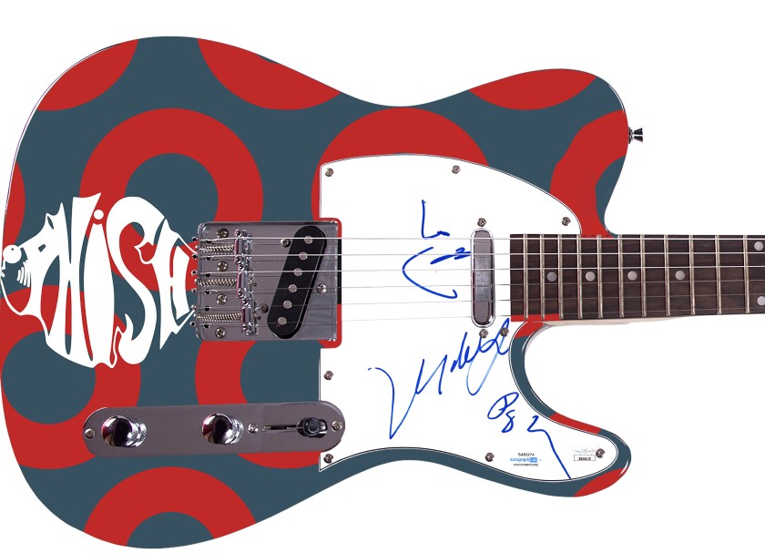 Phish Signed Custom Graphics Signature Guitar