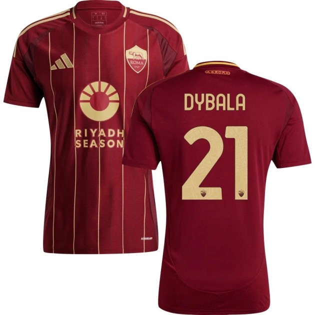 Dybala Roma Shirt - Signed with Personalized Dedication