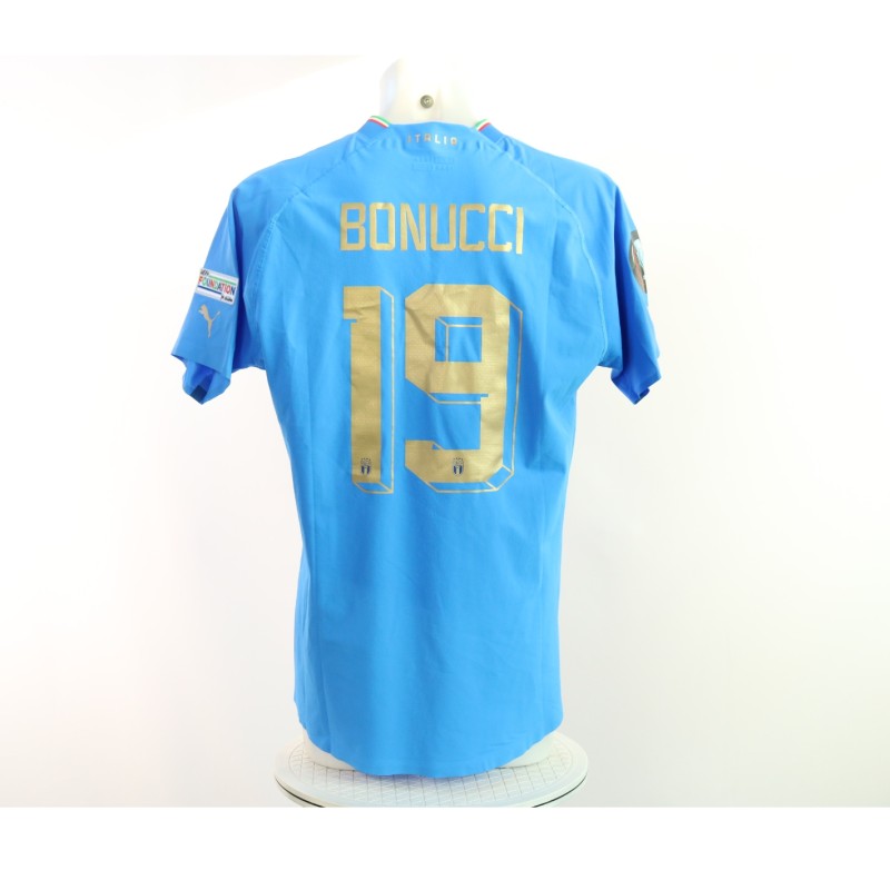 Bonucci's Match-Issued Shirt Italy vs Argentina 2022 - Finalissima