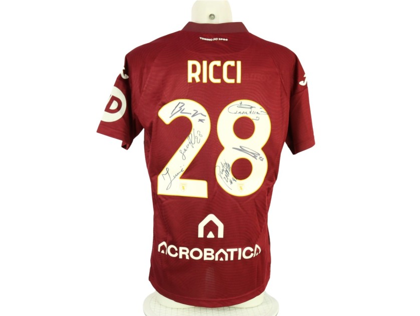 Ricci Official Torino Shirt, 2023/24 - Signed by the Players