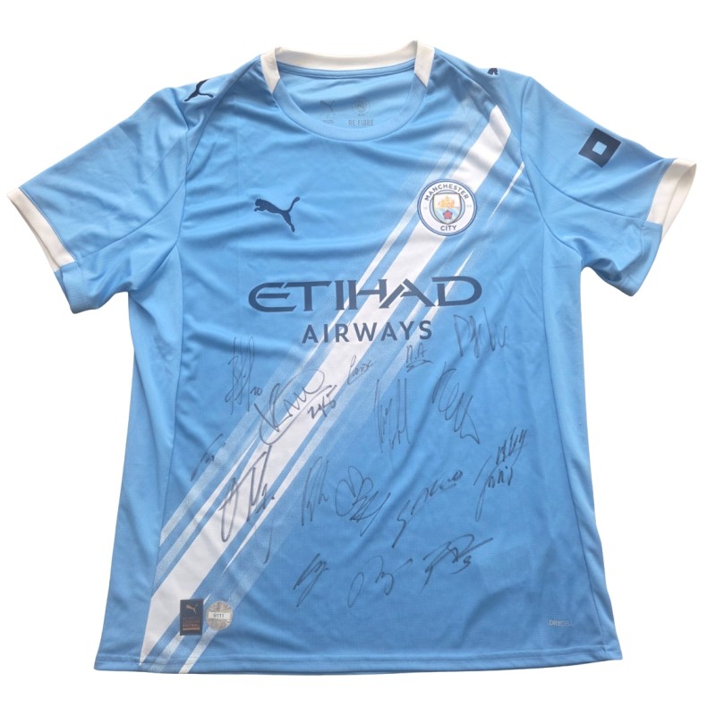 Manchester City 2025/26 Team Signed Official Shirt