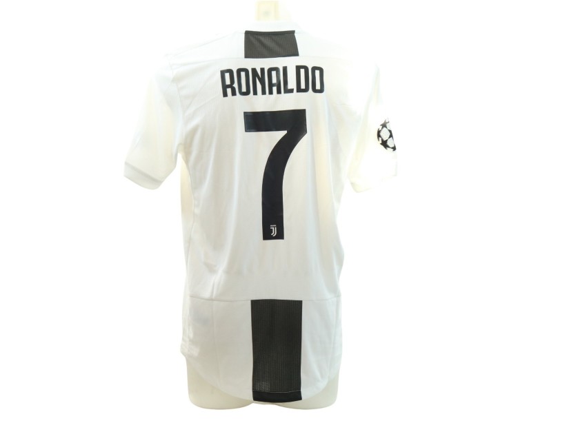 Ronaldo's Juventus Match-Issued Shirt, UCL 2018/19