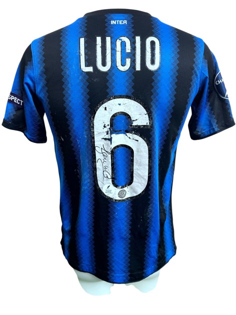 Lucio's Inter Signed Official Shirt, UCL 2010/11 