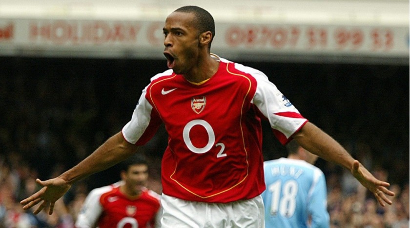 Maglia Thierry Henry Arsenal - Autografata - CharityStars