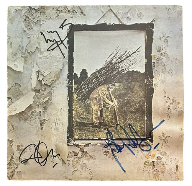 Led Zeppelin IV LP in vinile firmato