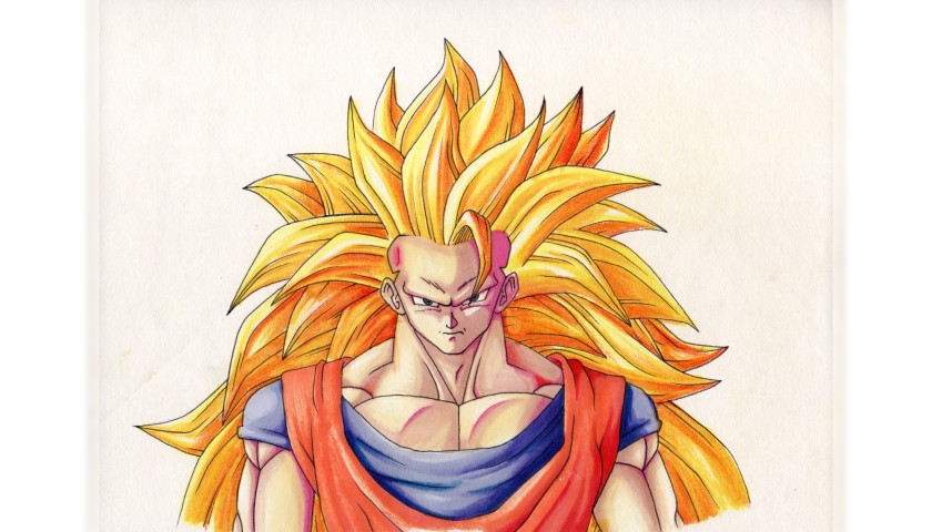 Dragon Ball "Goku" - Unique Artwork by Manuel Frattini