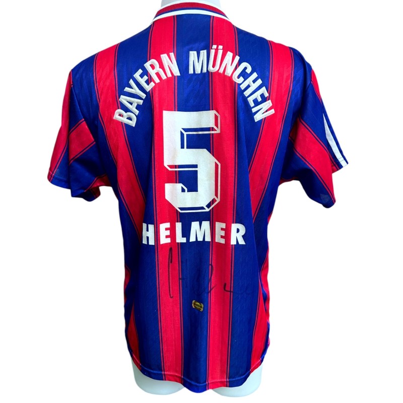 Helmer's Bayern Monaco Signed Official Shirt, 1996/97