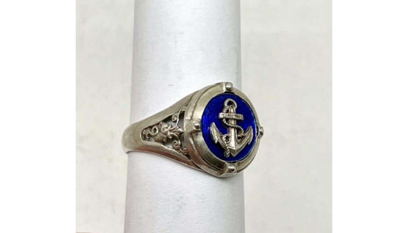 Fabergé - Antique Imperial Russian Tsar Marine Regiment Officer Ring