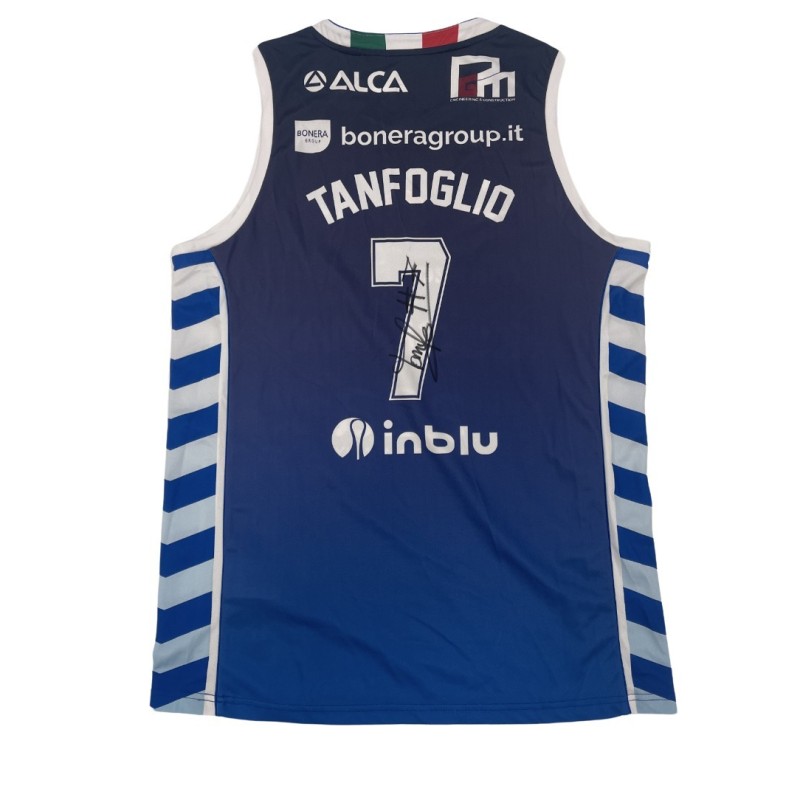 Tanfoglio's Match Signed Kit, Germani Brescia vs Generazione Vincente Napoli Basket, Italy Cup 2024