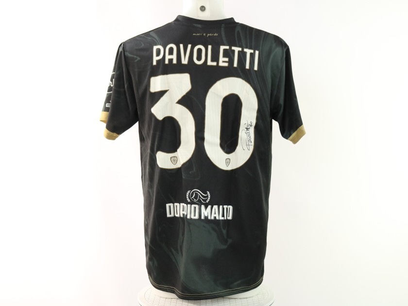 Pavoletti's Monza vs Cagliari Signed Unwashed Shirt, 2025