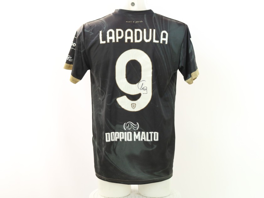 Lapadula's Monza vs Cagliari Signed Unwashed Shirt, 2025