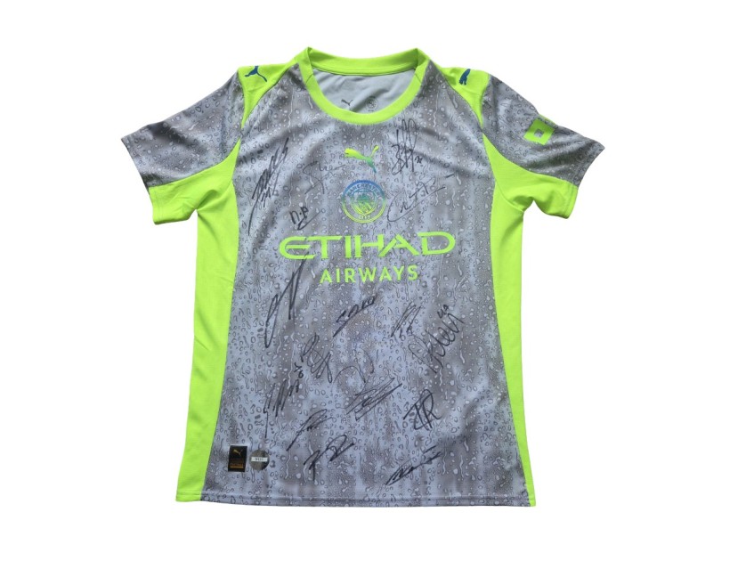 Manchester City 2025/26 Team Signed Official Third Shirt