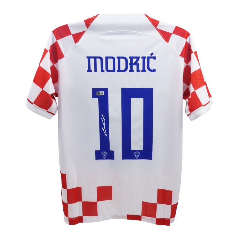 La maglia replica firmata da Luka Modric per la Croazia