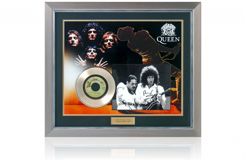 Bohemian Rhapsody Gold Disc Presentation Hand Signed by Brian May