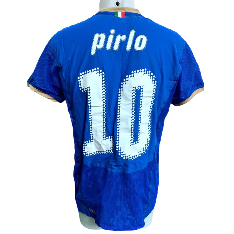 Pirlo's Italy Unwshed Match-Worn Shirt, WC Qualifiers 2010