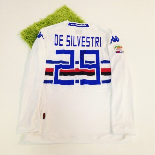 De Silvestri Sampdoria issud/worn shirt, Serie A 2014/2015 - signed
