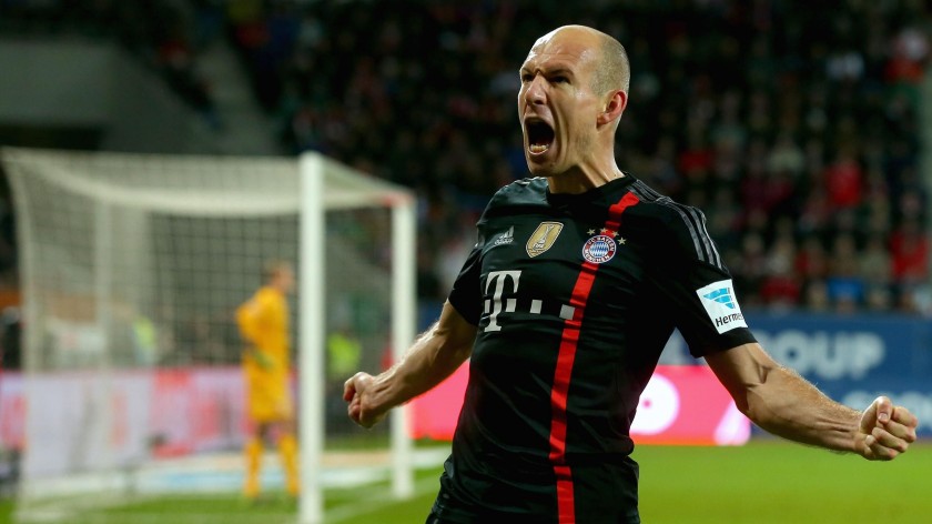 Robben's Official Bayern Munich Signed Shirt, 2014/15