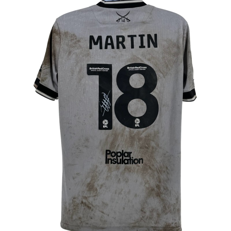 Maglia firmata del Bristol Rovers Sky Bet League One di Martin indossata durante la partita