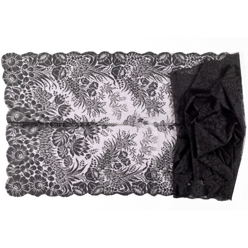 Black Lace Tablecloth