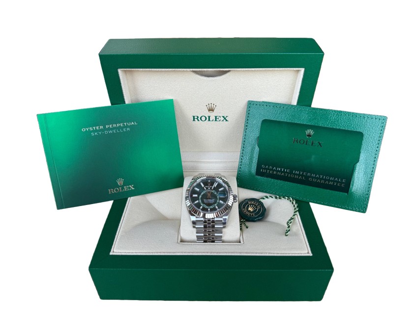 New Rolex Sky-Dweller 336934 Jubilee Green Dial 2024