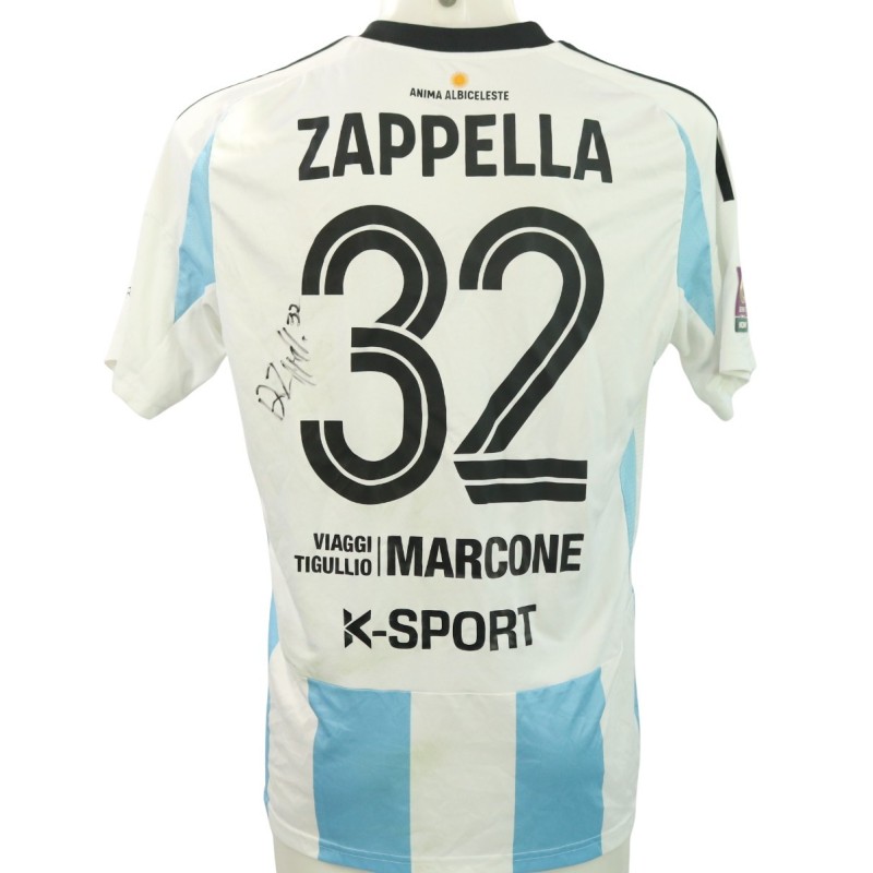 Zappella's Signed Unwashed Shirt, Virtus Entella vs Vis Pesaro 2024