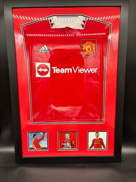 Casemiro's Manchester United 2022/23 Signed and Framed Shirt