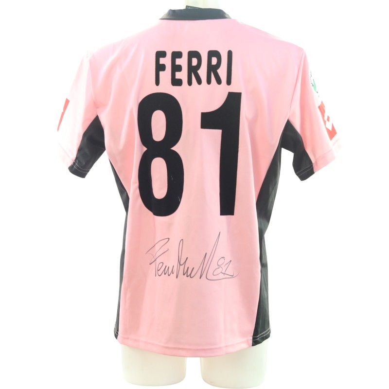 Ferri's Palermo Signed Match-Issued Shirt, 2004/05