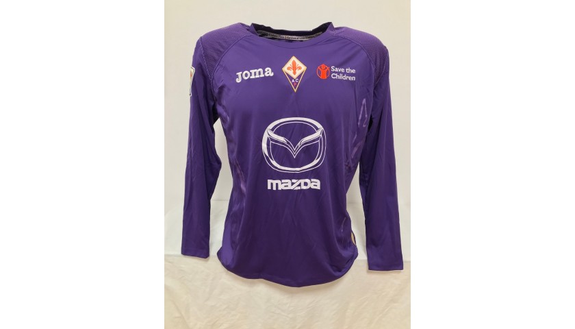 Borja Valero's Official Fiorentina Signed Shirt, 2012/13 - CharityStars