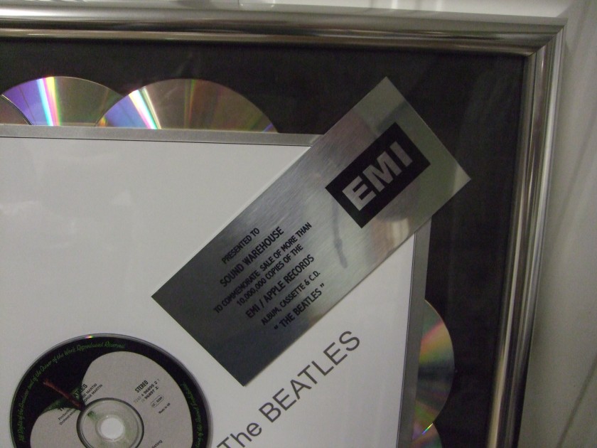 The Beatles Sound Warehouse Platinum Disc 